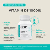 Australian NaturalCare Vitamin D3 1000IU 60 caps 