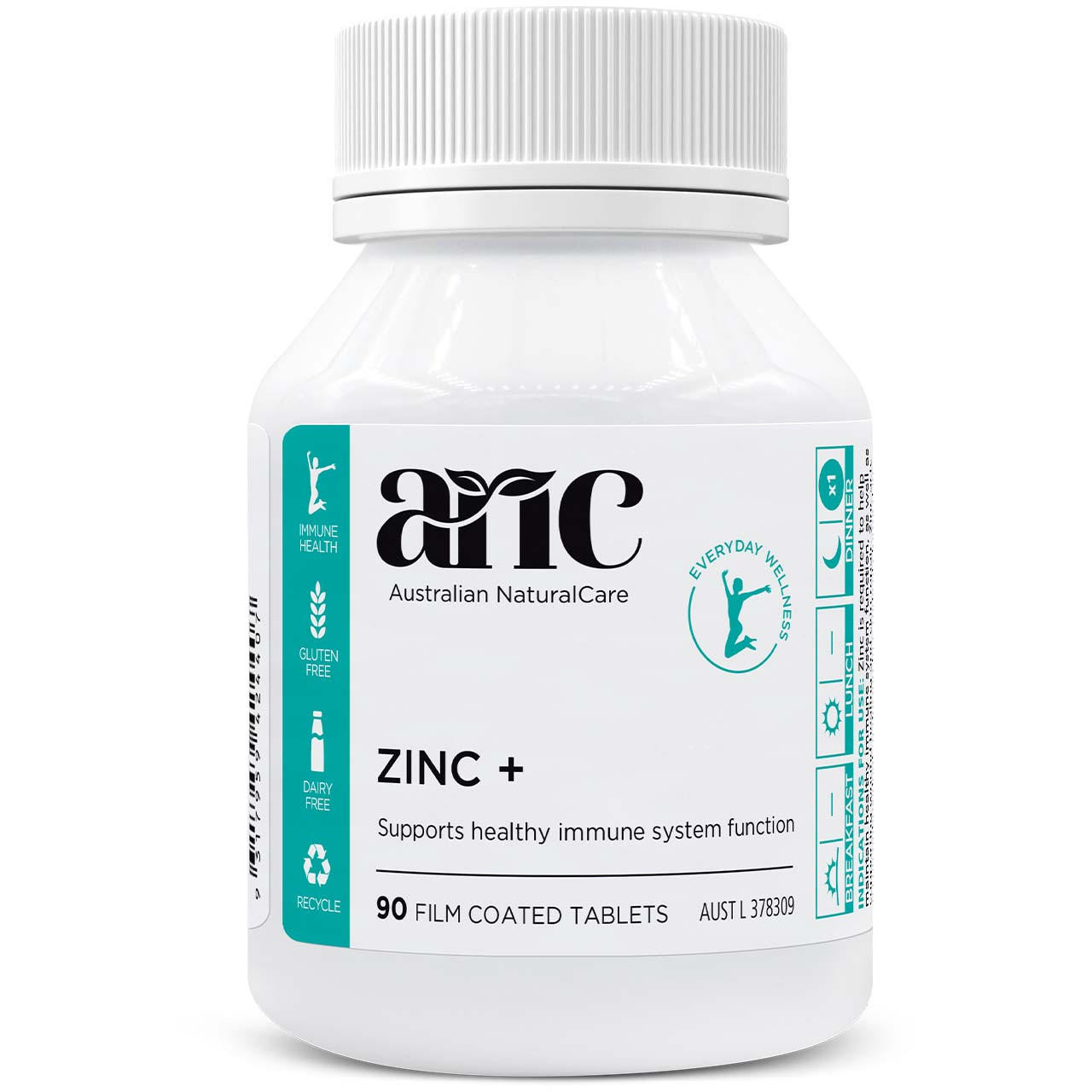 Image of Zinc + 90 tabs