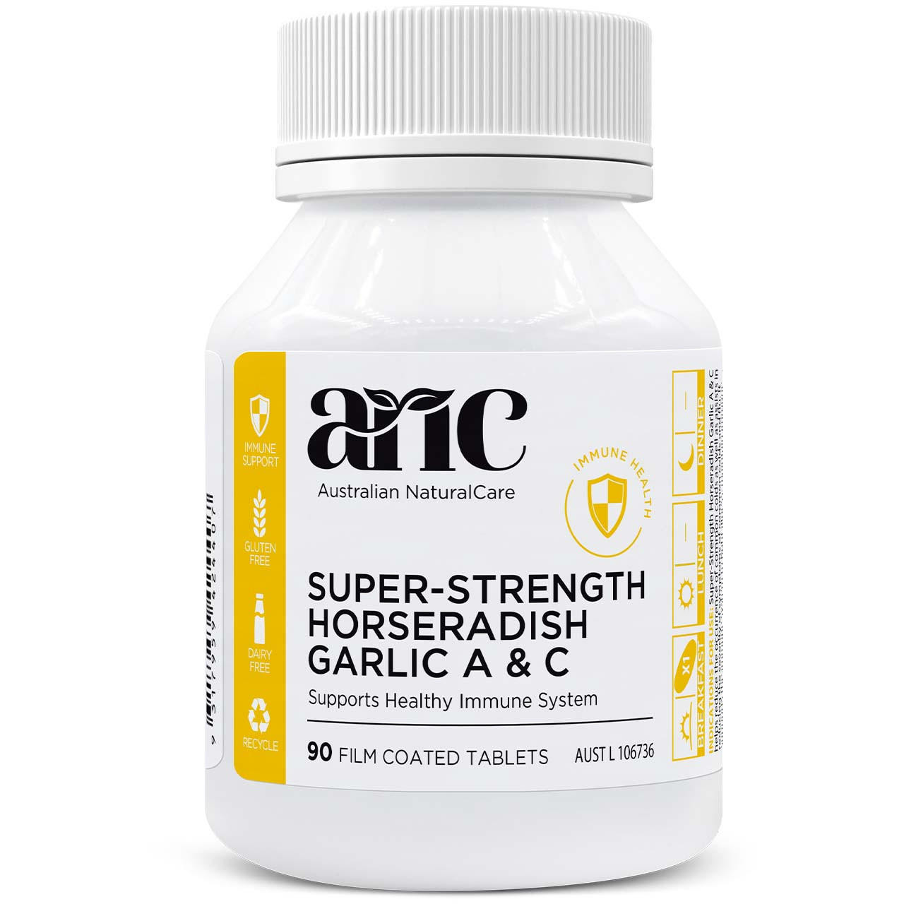 Image of Super-Strength Horseradish Garlic A & C 90 tabs