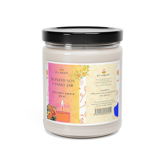 Scented Soy Candle, 9oz_ Spice Rose Garden Scented Soy Candle Jar – Series SPW SSC PT2BC008_Limited Edition