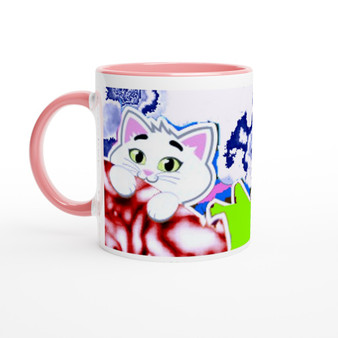 White 11oz Ceramic Mug with Color Inside_Baby Mugs Seiries_Limited Edition