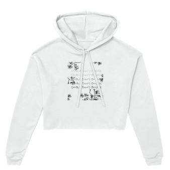 Women's Cropped Hoodie_Bella+Canvas_Emma's SH_Black&White_Limited Edition