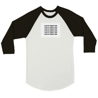 Unisex 3/4 sleeve Raglan T-shirt_Black & White_Limited Edition