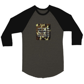 Unisex 3/4 sleeve Raglan T-shirt_Brown & Black_Limited Edition