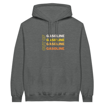 Classic Unisex Pullover Hoodie_Out of Gasoline_Yellow in Grey_Limited Edition