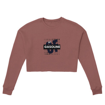Women's Cropped Sweatshirt_Bella + Canvas_Brown_Out of Gasoline_Limited Edition
