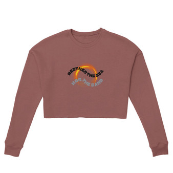 Women's Cropped Sweatshirt_Bella + Canvas_Neither the Sea Brown_Limited Edition