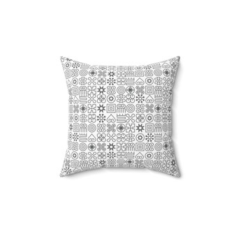 Spun Polyester Square Pillow_ Series SPW SPSP002_ Personalized Limited Edition