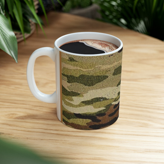 11oz Ceramic Mug_ for Personalized Sipping Pleasure_ Camouflage Series 002_Limited Edition