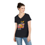 Ladies' V-Neck T-Shirt_ Radiant Vibe by WesternPulse_ Series SPW LVNTS PT2BC003