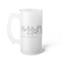 Frosted Glass Beer Mug 16oz_ Series SPW FGBM FT2BC003_Limited Edition by WesternPulse
