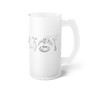 Frosted Glass Beer Mug 16oz_ Series SPW FGBM FT2BC005_Limited Edition by WesternPulse