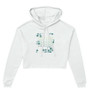 Women's Cropped Hoodie -Bella+Canvas Emma's SH_Green in White_Limited Edition