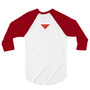 Unisex 3/4 sleeve Raglan T-shirt_Red_Limited Edition