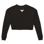 Women's Cropped Sweatshirt | Bella + Canvas 7503_Black & Green_Limited Edition