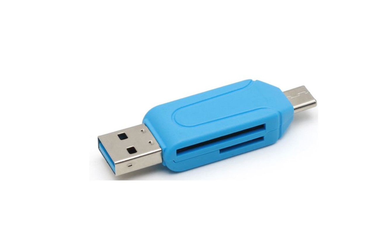2 in 1 TypeC OTG SD USB Flash Drive Micro SD Card Reader Adapter Phone