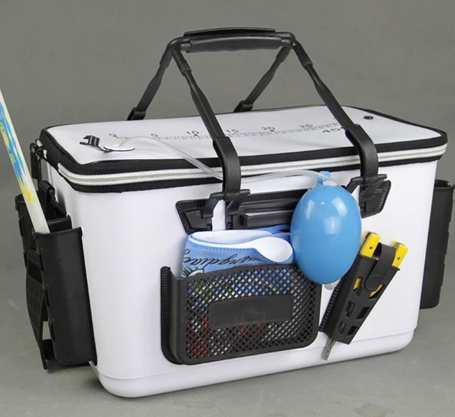 50cm 40L Fishing Bin Live Bait Tank Bucket Portable Jetski Heavy Duty