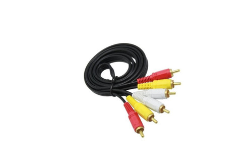 1.5m 3 RCA Red White Yellow Composite AV Audio Video Cable Gold Plated