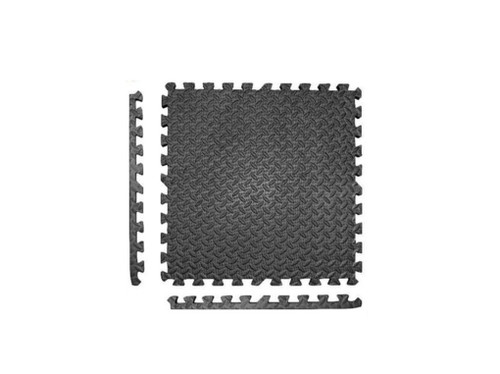 1.2cm Plain BLACK Color Eva Foam Mat 60 x 60cm Safety Play Mat Jigsaw