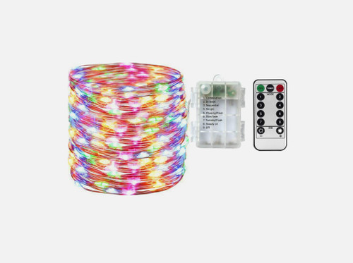 RAINBOW 100 LED 10M Battery Powered Seed Fairy Lights Xmas Party Room Decor RAINBOW 100 LED 10M Battery Powered Seed Fairy Lights Xmas Party Room Decor