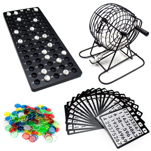 Desktop Bingo Game With Cards And Board Shake & Roll Machine Bingo Cage