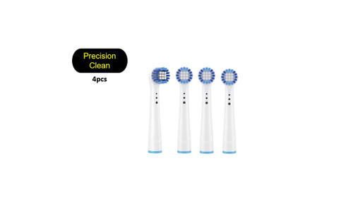 Precision Clean Replacement Electric Toothbrush Heads 4 Refills Compatible