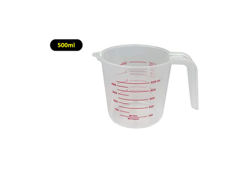 500ml Measurement Jar Measuring Cups Grip and Spout Flour Oil Powder 16oz