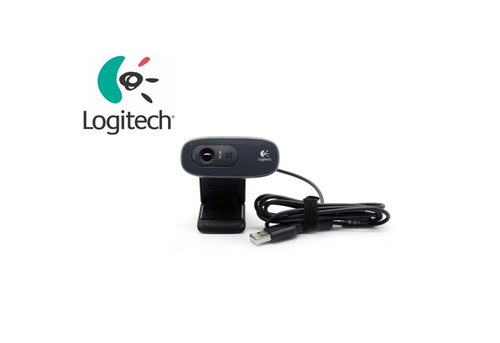 Logitech C270 HD Webcam HD 720p/30fps Microphone Camera USB Video Calling