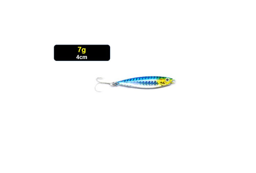 7g 4cm BLUE Lead Fish Jigs Bait Jig Fishing Lure Fishing Jigging Jigs