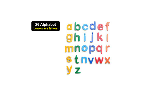 26 pcs Lowercase letters Magnetic Letters Foam Alphabet ABC Fridge Magnets