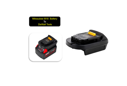 Milwaukee M18 Battery to DeWalt Power Tool Battery Adapter Converter MIL18