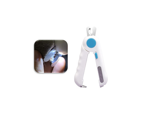 LED Dog Cat Nail Clipper Trimmer with Light Claw Cutting Toenail Scissors