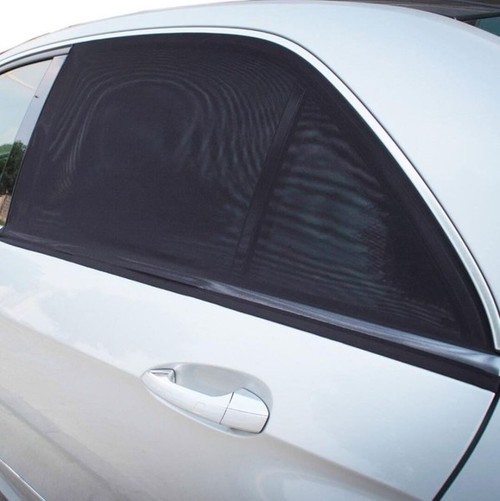 2 x Large Car Sun Shade Auto Curved Side Window Protection Baby Sunshade