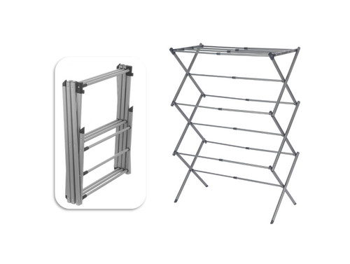 3 Tier Expandable Clothes Airer Cloth Rack Drying Hanger Garment Foldable 3 Tier Expandable Clothes Airer Cloth Rack Drying Hanger Garment Foldable