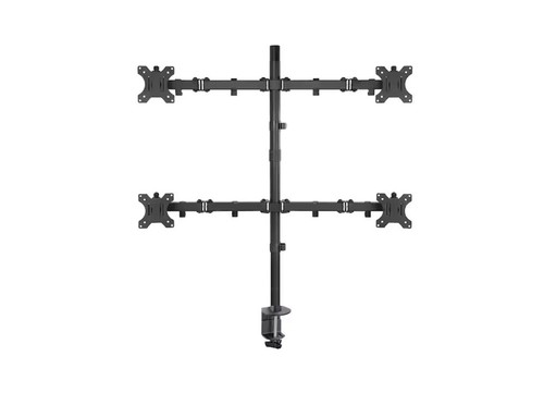 Quad Monitor Desk Mount 14-32Inch Adjustable TV Bracket Stand Arm Swing 32kg