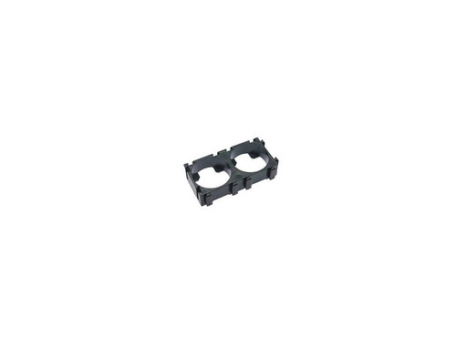 2pcs Double 18650 Lithium Battery Bracket DIY Cell Pack Black