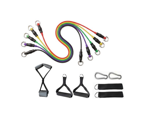 200lb Resistance Bands Set Handles Exercise Bands Tube Ankle Straps 90kgs