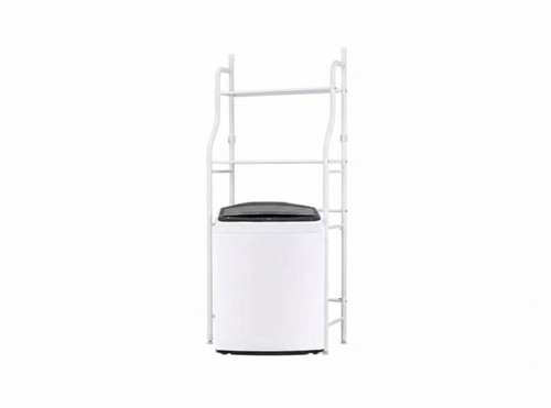 WHITE 2 Tier Top Loader Washing Machine Dryer Rack Laundry Storage Shelf