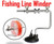 Portable Fishing Line Winder Reel Spool Spooler System Tackle Silver Tools
