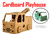 TOW TRUCK HOUSE Corrugated cardboard house playhouse play tent
