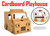 AMBULANCE CAR HOUSE Corrugated cardboard house playhouse play tent