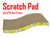 S Shape Cat Kitten Scratch Pad Toy Play Corrugated Card Board Scratcher Mat