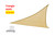 3x3x3m Sun Shade Sail Garden Patio Sunscreen Awning Canopy Screen UV Block
