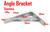 245mmx150mm Reinforced Angle Bracket with Gusset Stainless Steel Wall Hook