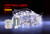 WHITE 100 LED 10M Battery Powered Seed Fairy Lights Xmas Party Room Decor