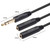 6.35mm Stereo Adapter Splitter Cable Connectors 1/4"TRS/TS