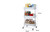 3 Tier Handle Trolley Mobile Utility Cart Storage Organizer Caster Kitchen