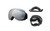 Double Layer SILVER Full Frame Silver Tint Goggle Ski snowboard bike mask