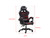 BLACK Gaming Chair Footrest Office Chair Swivel Chair Ergonomic PU Leather