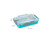 PINK 3 Compartment Lunch Box Stainless Picnic Food Container Bento Box 1.2L